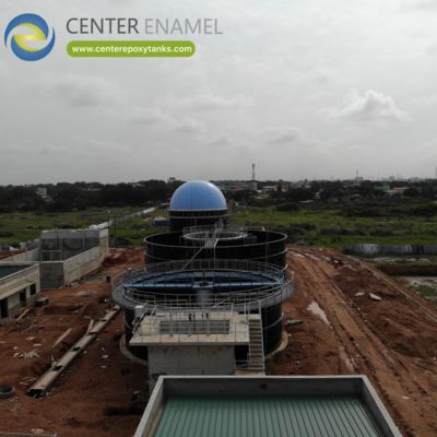 Biogasballon voor brouwerijen en voedselverwerking: verzamelt biogas uit afvalwater.