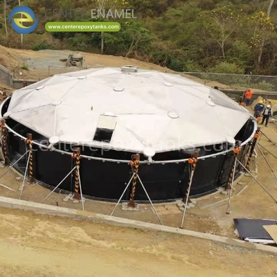 Aluminium geodetisch koepeldak voor landbouwwateropslagtanks: beschermt boerderijwater tegen verontreinigende stoffen