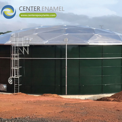 Aluminiumkoepel dak voor landbouwwateropslagtanks: beschermt landbouwwater tegen verontreinigende stoffen