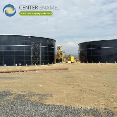 Met epoxy gecoate stalen tank voor behandeld afvalwater - Een robuuste, corrosiebestendige tank voor hergebruik of lozing van het eindwater.