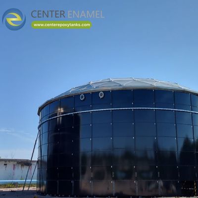 Epoxy-gecoate stalen tank voor opslag van effluent slib - Zorgt voor betrouwbare, lekvrije opslag van behandelde vaste afvalstoffen.