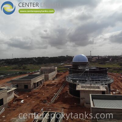 Dubbele Membraan Biogasopslag voor Biogas uit Biomassa Vergistingsproject: Biedt de Noodzakelijke Volume Stabilisatie om Continue of Batch Vergister Output te Beheren