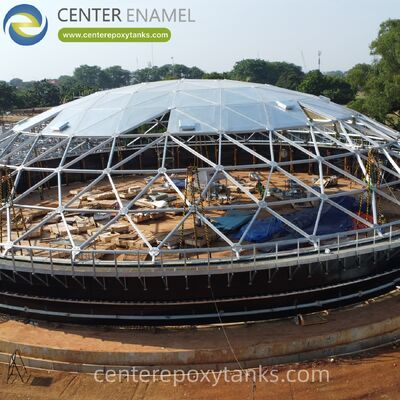 Aluminiumkoepeldak voor gelaste dieselopslagtanks van roestvrij staal: vermindert de verdamping van brandstof en voorkomt dat regenwater de brandstofstabiliteit in gevaar brengt