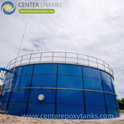 Epoxy gebonden staal gespannen tanks als chemische afvalwatertank: ontworpen om hoge zuurgraad en complexe chemische verbindingen te weerstaan.