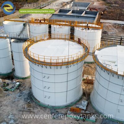 Bolted Water Storage Tanks als Raw Water Storage Tanks: dient als een robuuste primaire opslag voor water dat een zuiveringsinstallatie binnenkomt.