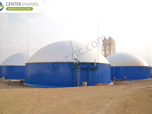 Ontwerp van een biogasinstallatie voor Nigeriaans rundergier met GFS-tanks