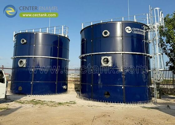 Glas gesmolten staal vloeistofopslag tank silo's biogascontainer zuur en alkaliteit proof