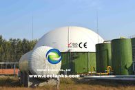 Grote met staal gesmolten glazen tanks voor de opslag van mest van vee en pluimvee in biogasproject