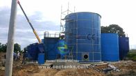 Duurzame glazen gesmolten stalen tanks / leachatopslagtanks voor stortplaatsen