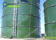 Groen glas gesmolten stalen tanks met aluminium legering holdek dak en vloer voor afvalwaterzuiveringsinstallatie
