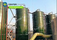 70000 liter glas gesmolten met staal gespannen biogasopslagtanks met dubbel membraan dak