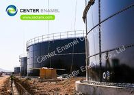 30000 gallon glasgelijnd staal industriële vloeistofttanks voor afvalwaterzuiveringsinstallaties