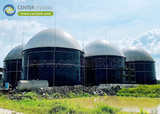 Biogas Storage GLS Tanks for Anaerobic Digestion Treatment with Double Membrane Roof or Enamel Roof