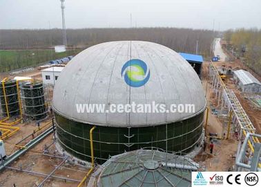 Biogasopslagbank met dubbel PVC-membraan, snel geïnstalleerd ISO 9001:2008