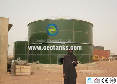 Staal anaërobe reactor met PVC membraan, biogasopslag voor waterzuiveringsinstallatie.