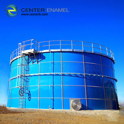 De Tanks van de biogasopslag voor de INSTALLATIE van het Dierentuinbiogas
