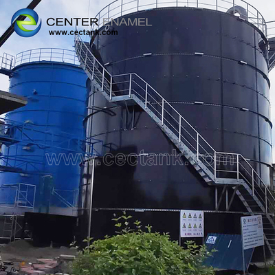Het centrumemail verstrekt Glas Gevoerde Staalsbr tanks voor waterzuiveringsinstallatieproject