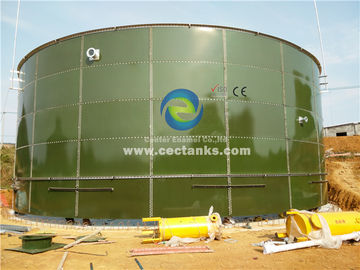 Biogasinstallaties Glas gesmolten stalen tanks voor energieproductie uit dierlijke mest en afvalslib