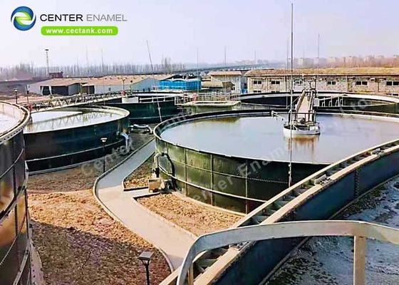 De vlotte Tanks van de het Wateropslag van 20000m3 Glas Gevoerde voor Binnenlands Behandelings van afvalwaterproject