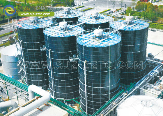 Biogascentrale met glasgesmolten staal voor stortplaatsen