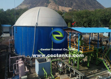 0.25 mm laagdikte Biogas opslag systeem met PVC dubbel membraan gashouder dak