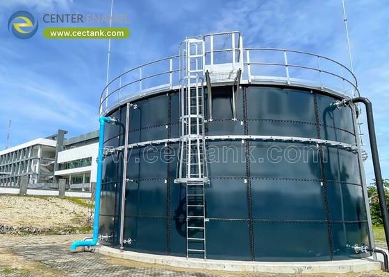 Geklemde tanks voor drinkwater van staal met daken van aluminiumlegeringen