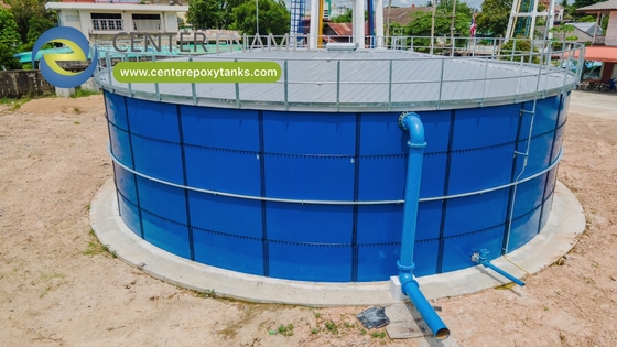 Epoxy-gecoate tanks voor anaërobe digestoren