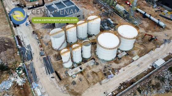 Epoxy-gecoate stalen gespannen tanks voor het opslaan van afvalwater: veilige voorlopige opslag van afvalwater