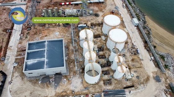 Epoxy-gecoate stalen gespannen tanks voor opslag van afvalslib: beheert behandeld afvalwater van vaste stoffen