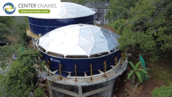 Aluminium geodetische koepel daken voor hydraulische olie tanks-centrum emaille
