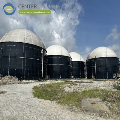 Dubbele membraan daken voor verwarmingstoestellen: verzamelt en opslaat biogas uit vertering.