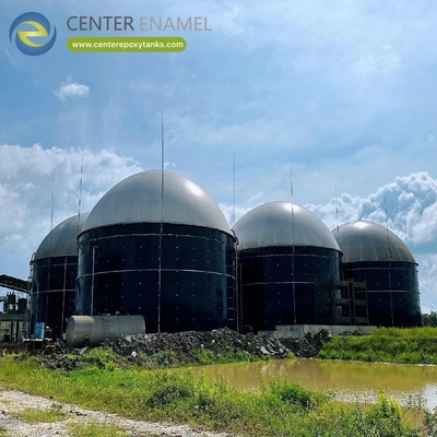 Biogasverbrander met dubbele membraan daken voor tarwestalken: Biogas uit landbouwbiomassa opslaat.