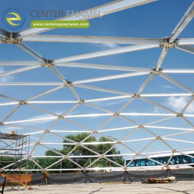 Aluminium koepeldak voor afvalwaterzuiveringstanks: Een afgesloten deksel voor behandelingsprocessen