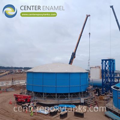FBE-gecoate tank voor een grote bio-CNG-installatie: kosteneffectieve en schaalbare opslag voor grootschalige biogasproductie.