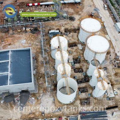 FBE-gecoate tank voor de behandeling van afvalwater van palmoliefabrieken - speciaal ontworpen voor duurzame opsluiting van hoog organisch POME.