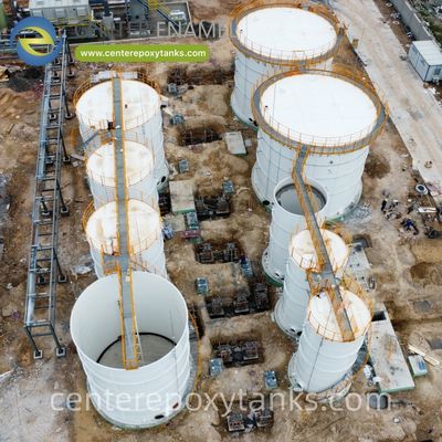 FBE-gecoate tank voor de behandeling van afvalwater bij de verwerking van cassava - zorgt voor veilige opslag van afvalwater dat rijk is aan organische stoffen en vaste stoffen.