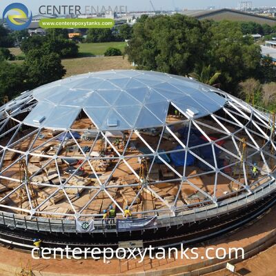 Extern drijvend dak voor gelaste stalen tanks voor afvalolietanks: Helpt schadelijke dampen en geuren in te dammen en verdamping te beperken