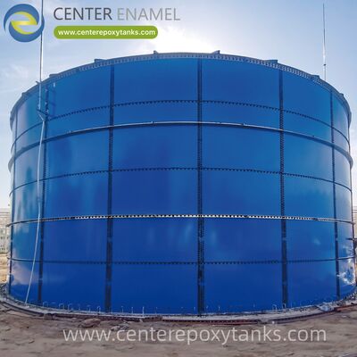 Epoxy gebonden staal geboltten tanks als kaasverwerking afvalwater tank: hanteert zout en hoog-eiwit wei afval met gemak.