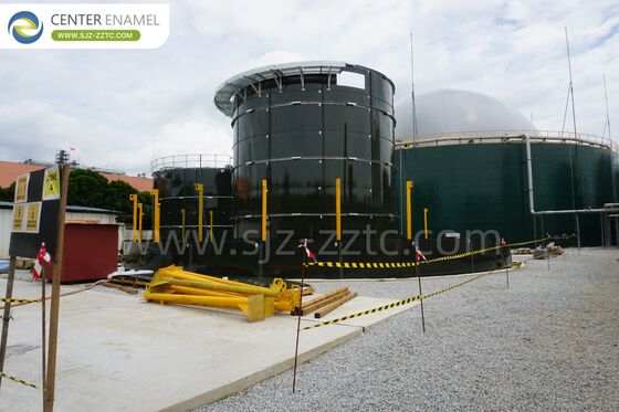 Vooruitgang van de biogastechnologie: GFS-tanks+dubbel membraan dak voor afvalwater van slachthuizen in Nigeria