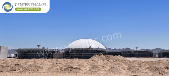 Professionele aannemer van biogasprojecten: GFS-tanks voor de behandeling van kippenmest in Egypte