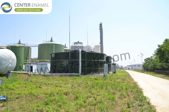 Professionele EPC-aannemer met GFS-tanks voor de zuivering van afvalwater van slachthuizen in Saoedi-Arabië
