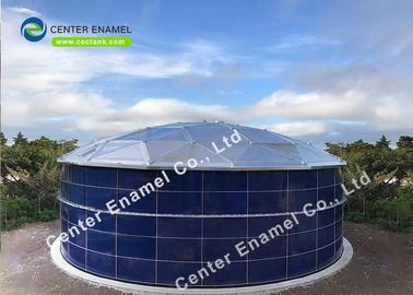 30000 / 30k gallon uitbreidbare glas beklede wateropslagtanks voor gemeentelijk rioolwater