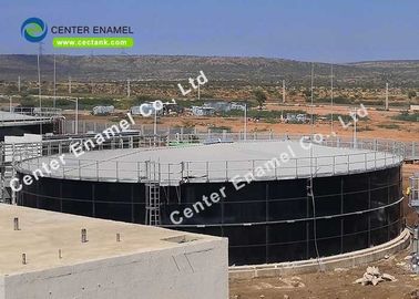 Glas gesmolten stalen tanks met glas gesmolten stalen dak voor biogasinstallaties