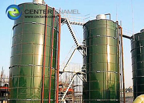 Superieure corrosiebestendigheid Glas beklede staal CSTR-tanks voor biogasprojecten