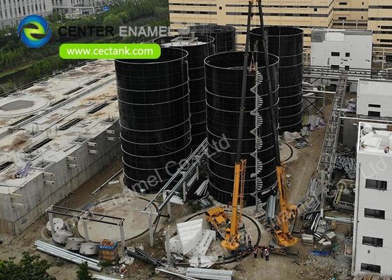 Glas gesmolten met staal Brandbescherming Wateropslagtanks