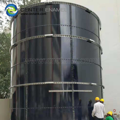 0.40mm coating glas gesmolten staal tanks afvalwater opslag tank project