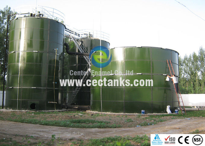 Centrale glazen glazen gesmolten stalen tanks Gemakkelijk onderhoud AWWA D103 / ISO 9001:2008 1