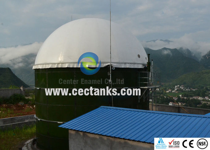 Dubbel membraan dak biogas opslag tank 50000 / 50k gallon water opslag tanks Kleur aangepast 0