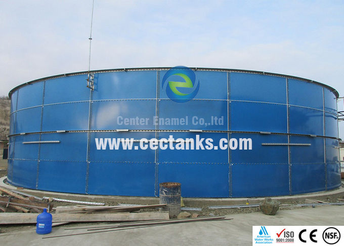 Biogasopslagcentrum met glascoating van staal cirkelvormige brandwatertank 0