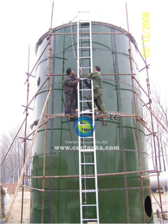 Biogascentrale voor elektriciteitsopwekking Glas gesmolten met stalen tanks, ART 310 staalkwaliteit 1